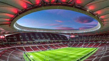 View of the Wanda Metropolitano Stadium